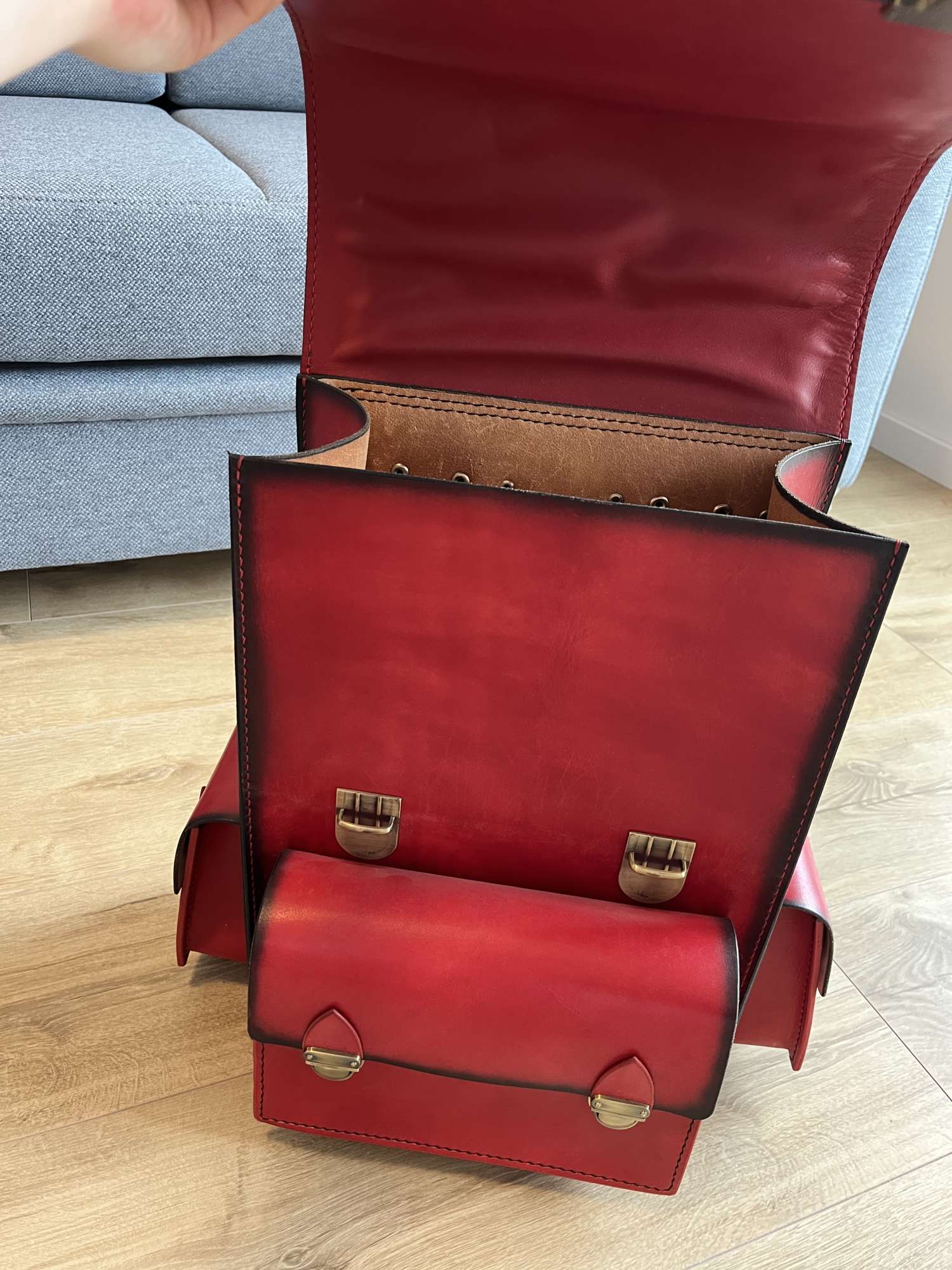 Kožený batoh Mickey a Minnie