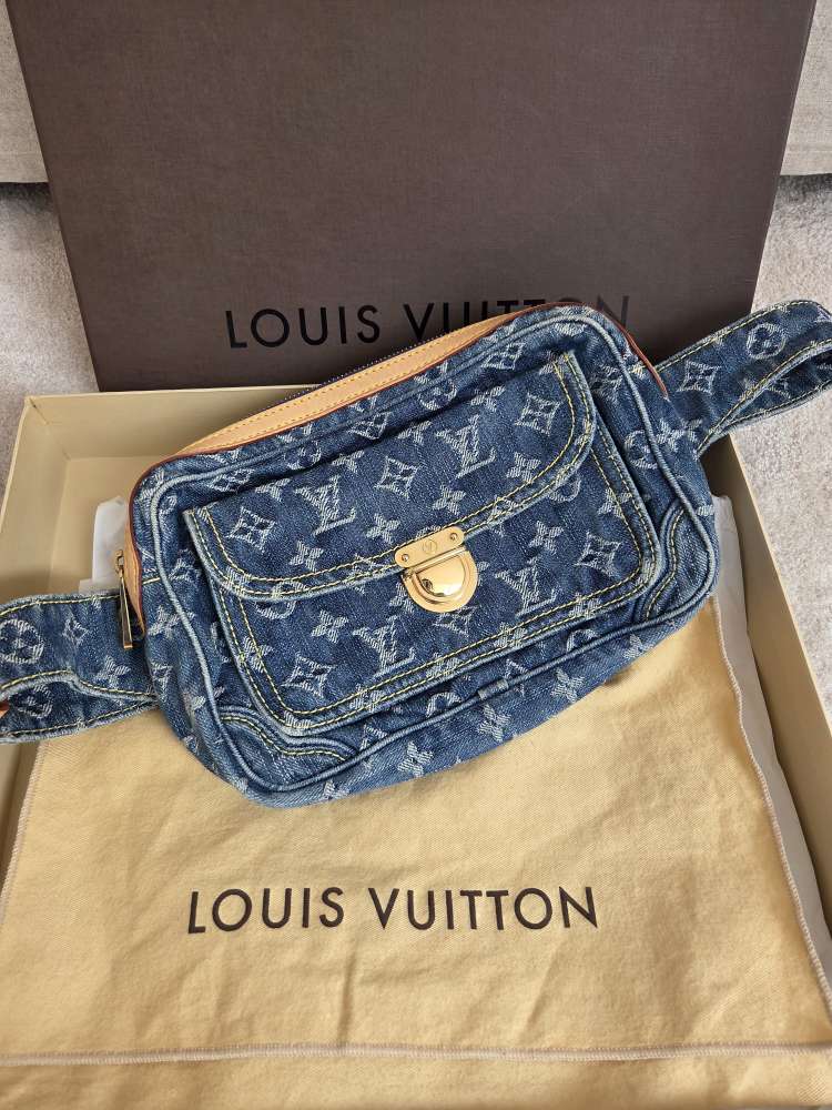 Louis Vuitton denim belt bag iba skladovaná