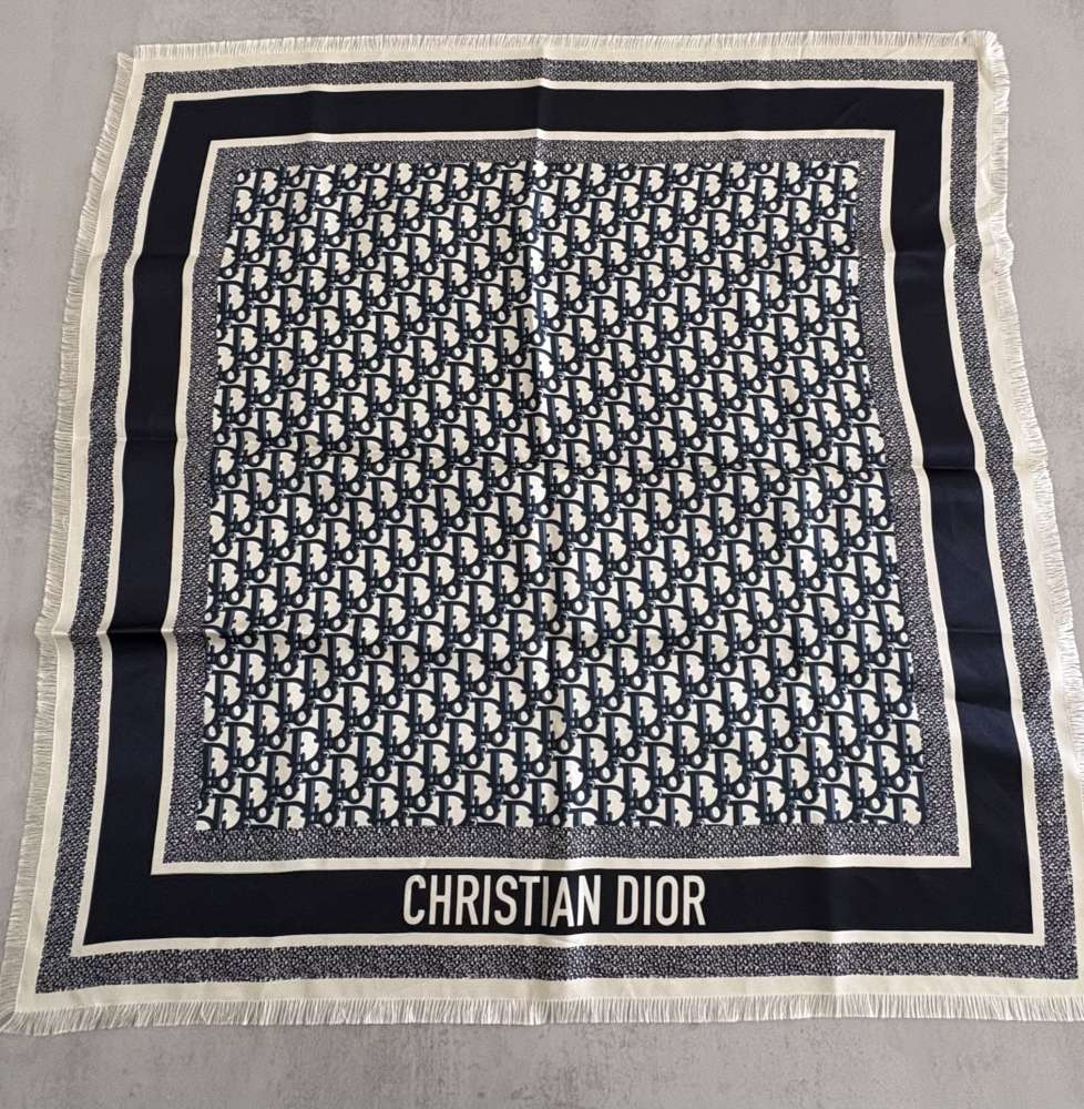Dior oblique diortwin square scarf