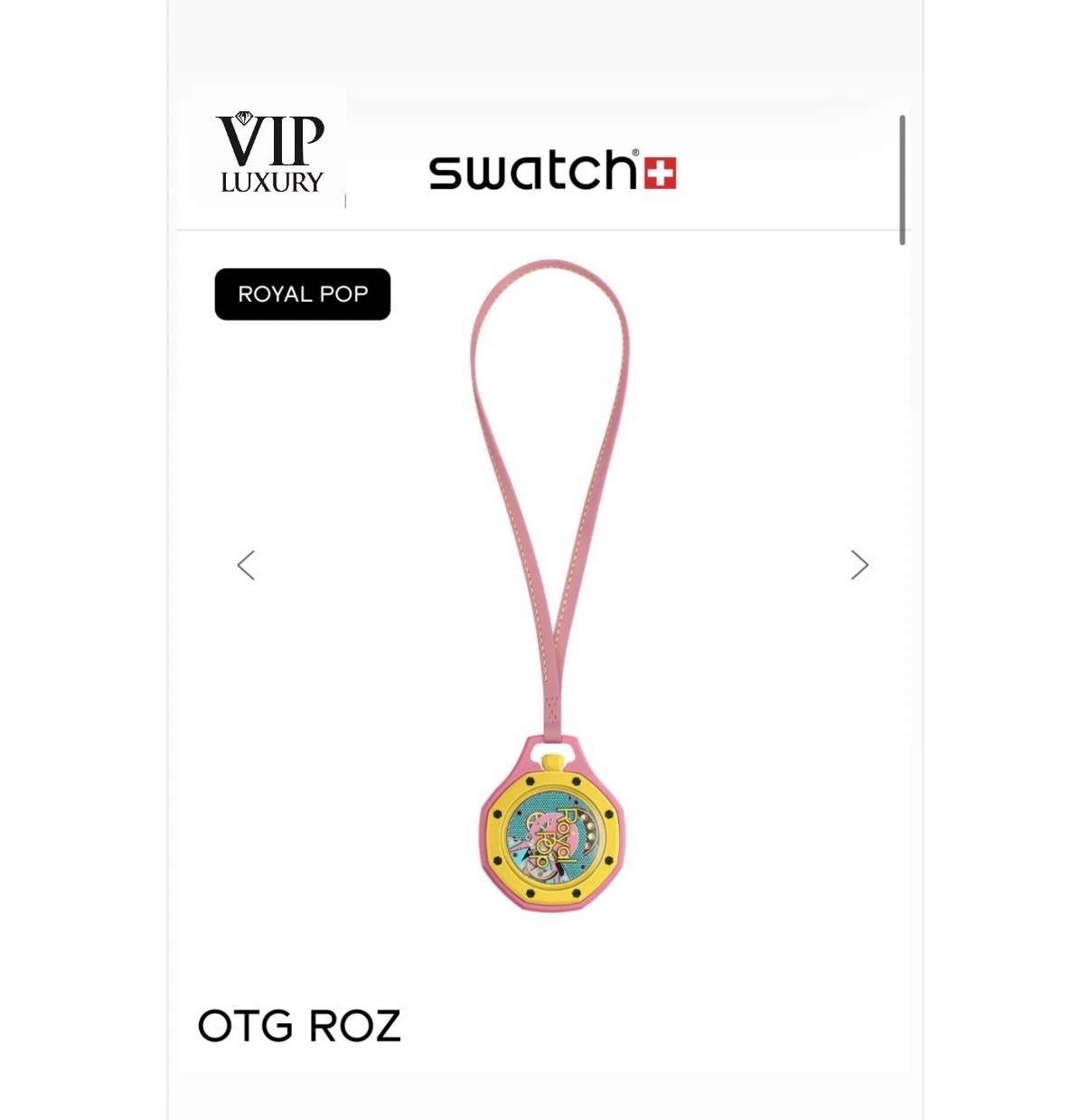 AP x Swatch Royal Pop