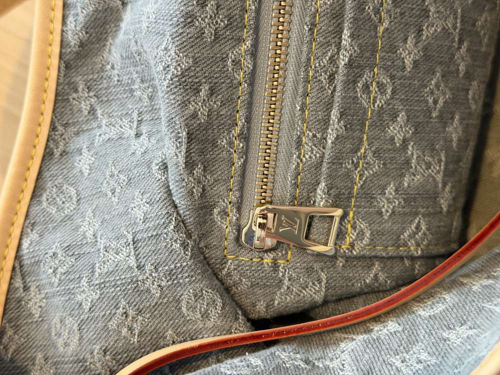 Louis Vuitton Denim CarryAll MM Washed Gray