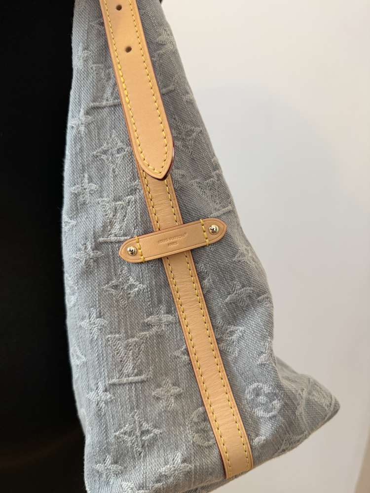 Louis Vuitton Denim CarryAll MM Washed Gray