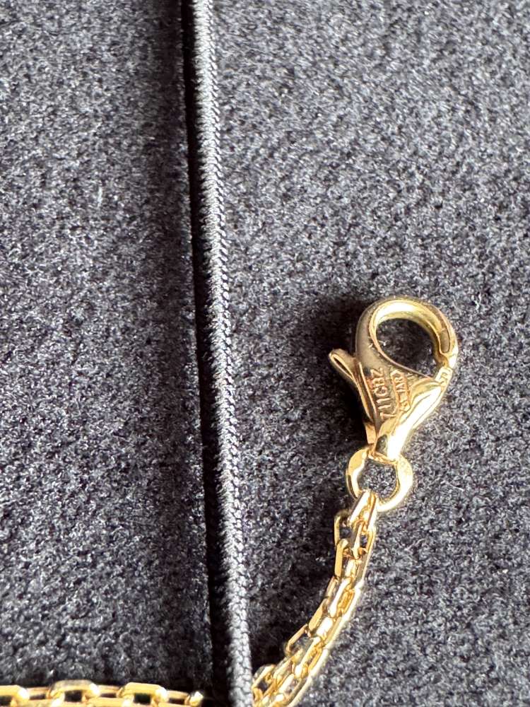Cartier Love Bracelet, on chain with 2 diamonds