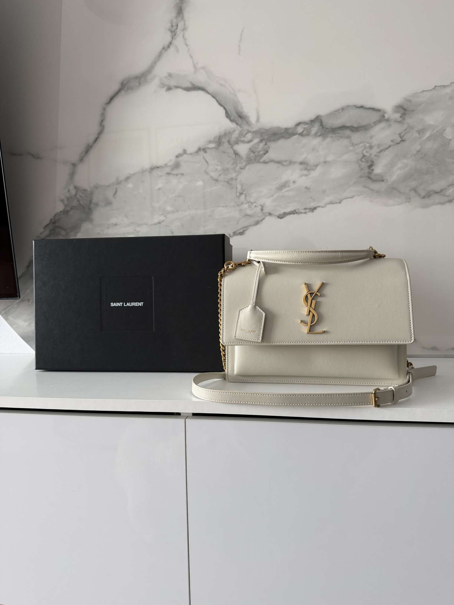 YSL sunset flap bag