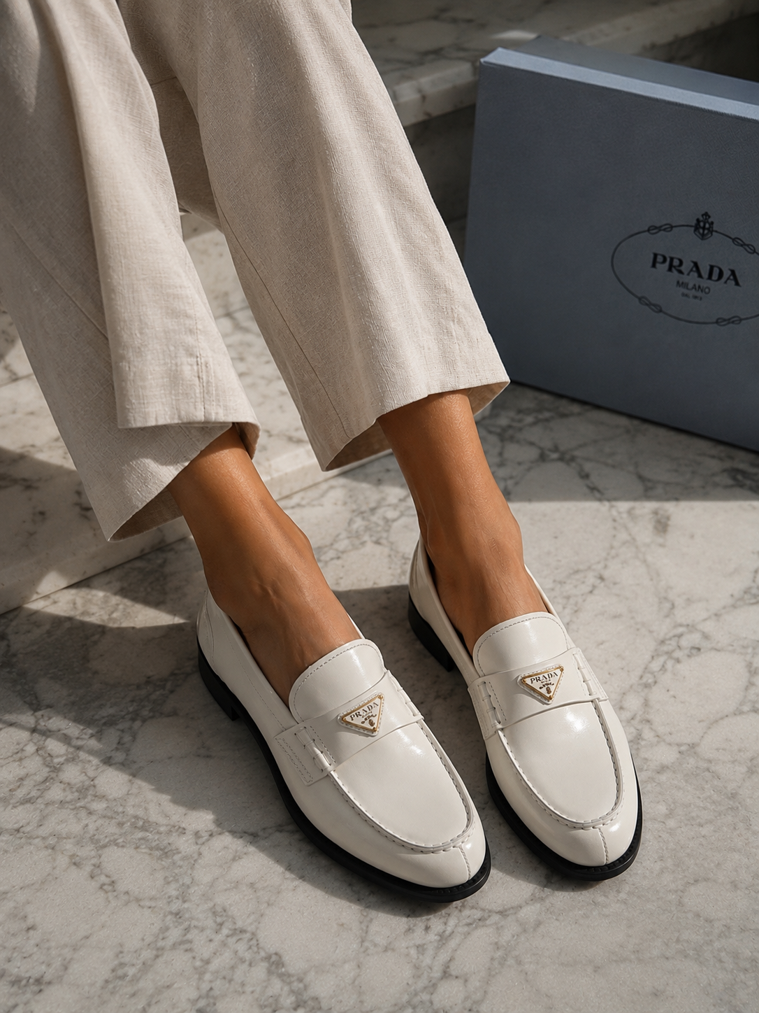 Prada dámske mokasíny