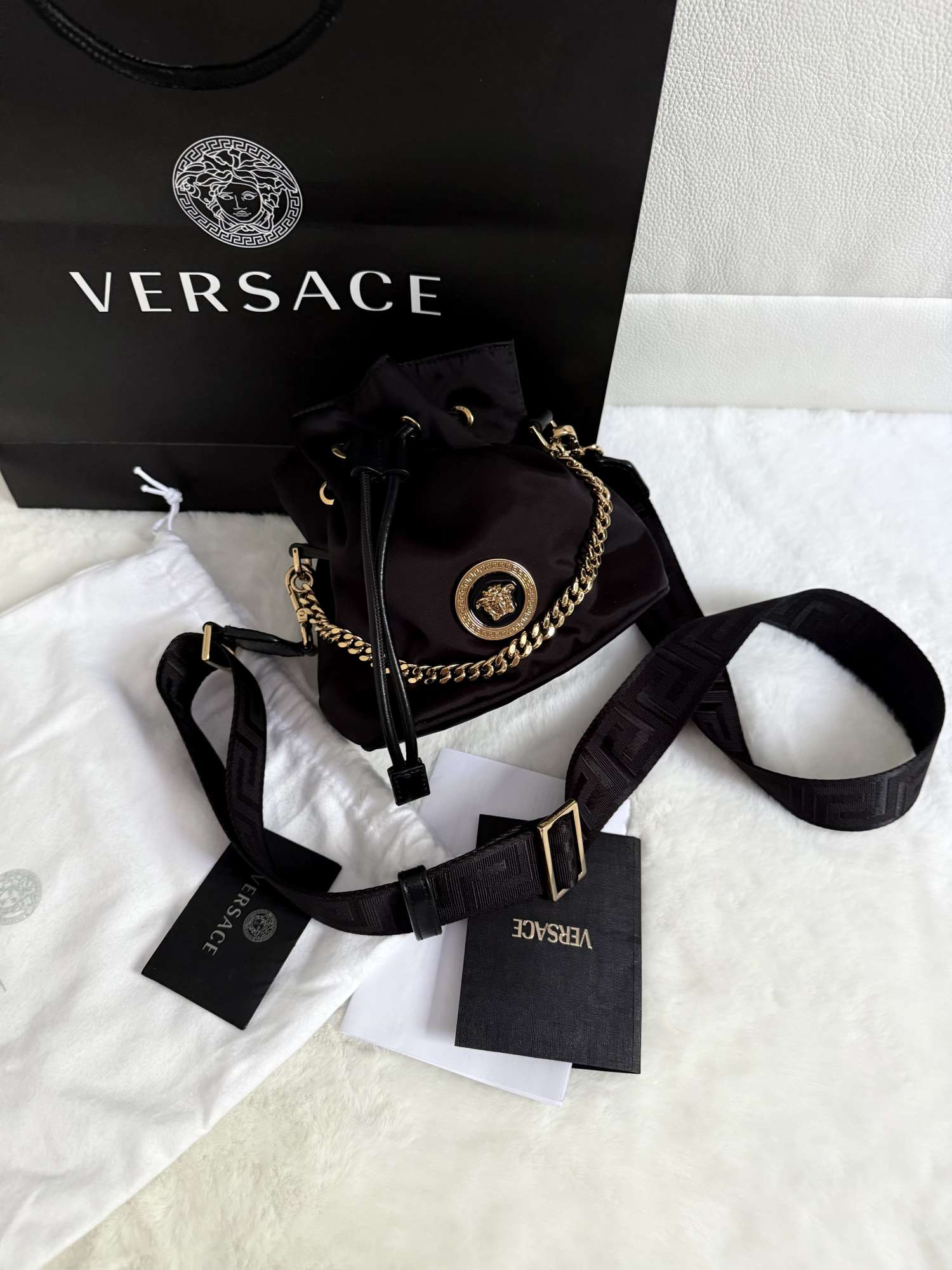 Nylonová crossbody kabelka Versace Medusa