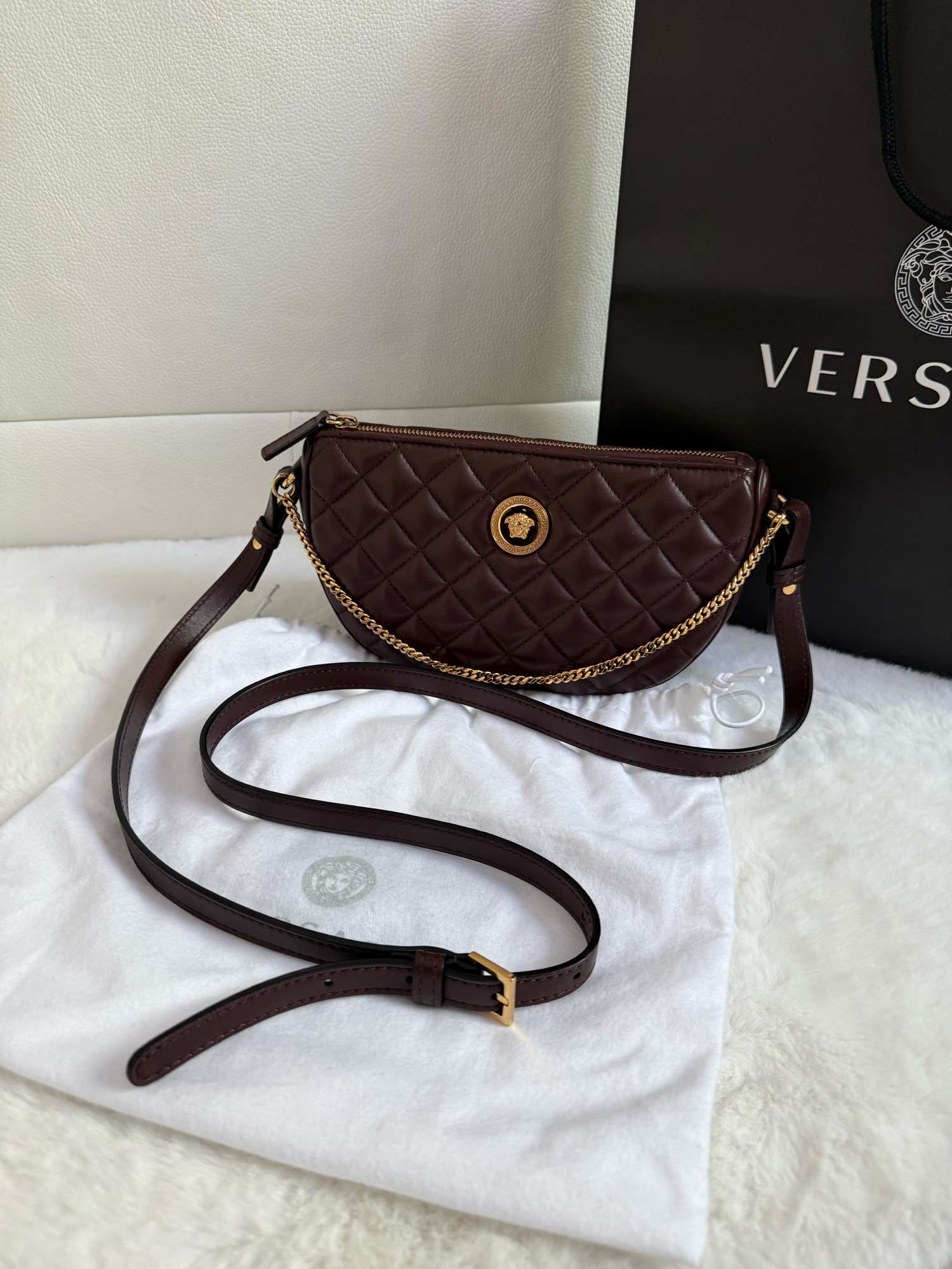 Versace čokoládová kabelka