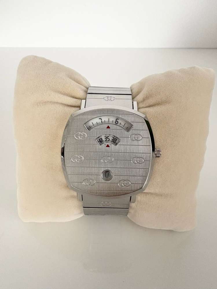 Gucci Grip - Oceľ / Strieborny tom 38mm