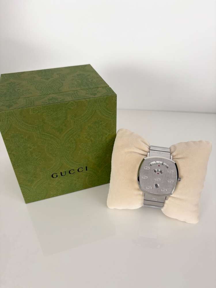 Gucci Grip - Oceľ / Strieborny tom 38mm