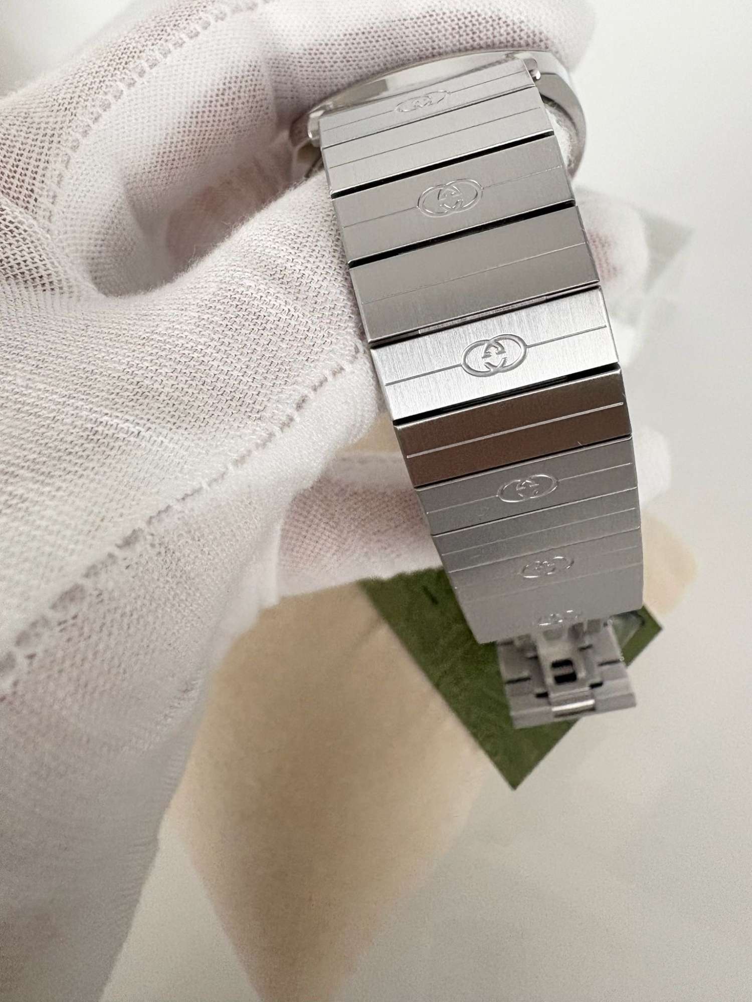Gucci Grip - Oceľ / Strieborny tom 38mm