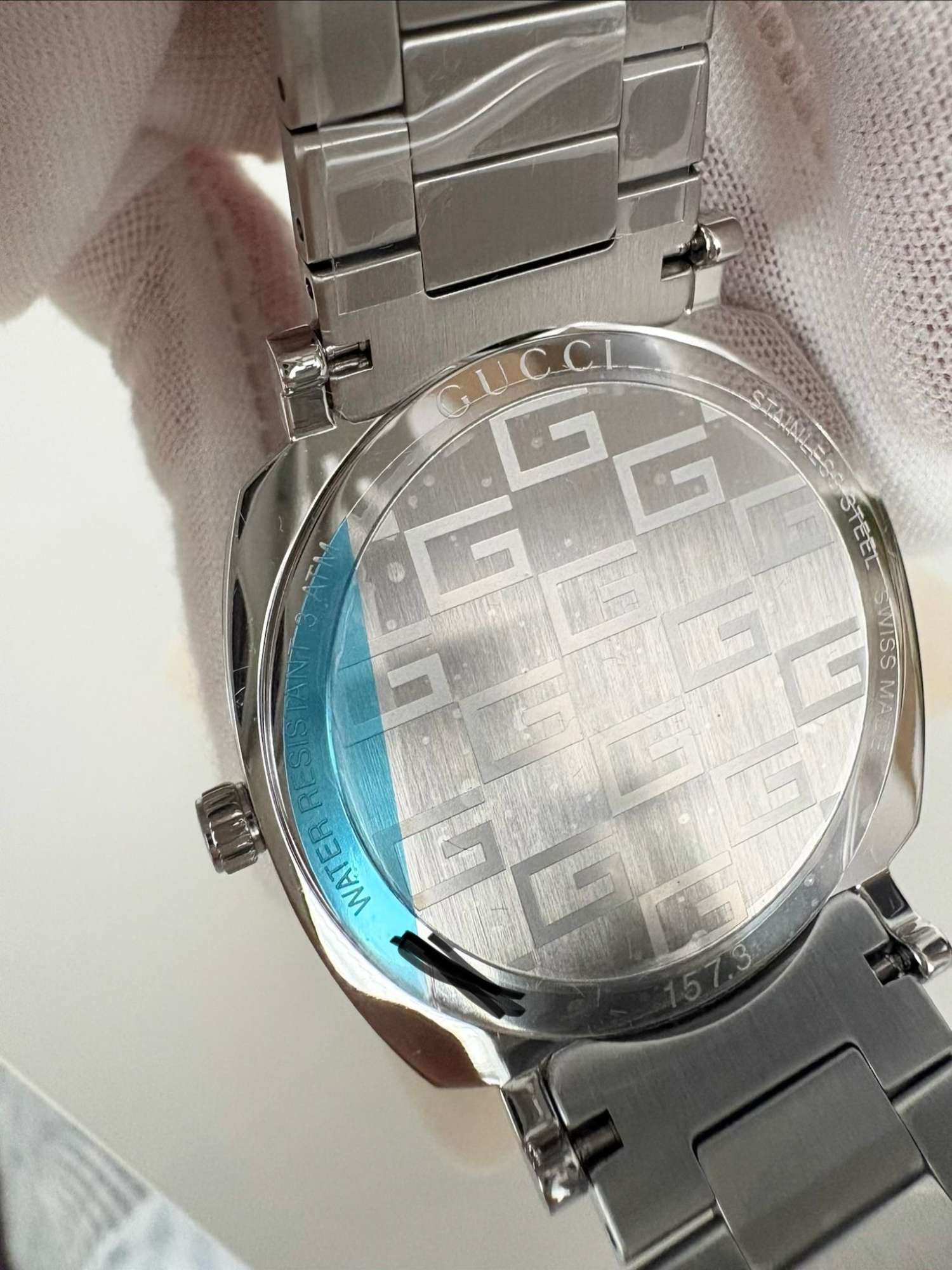 Gucci Grip - Oceľ / Strieborny tom 38mm
