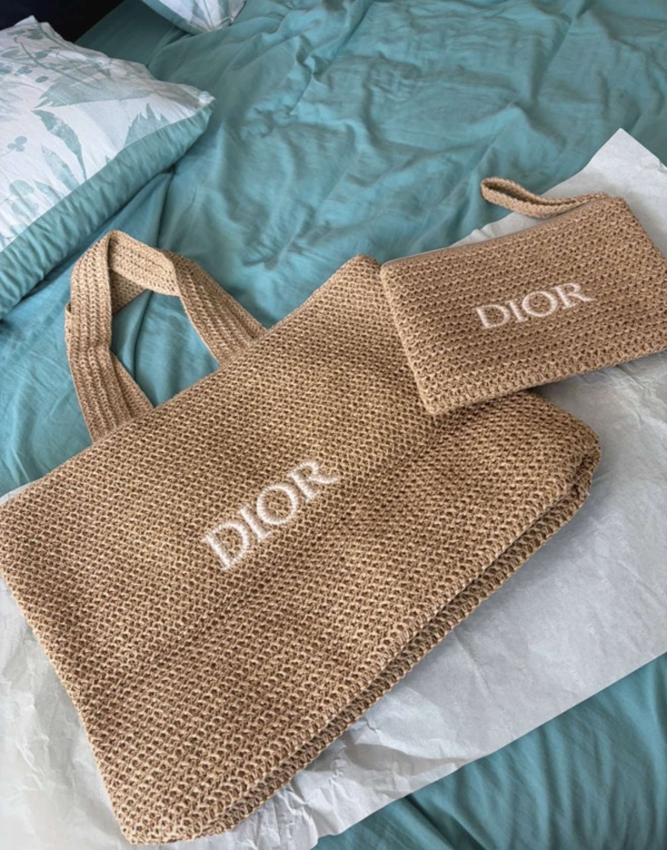 Dior shopperka s clutchom