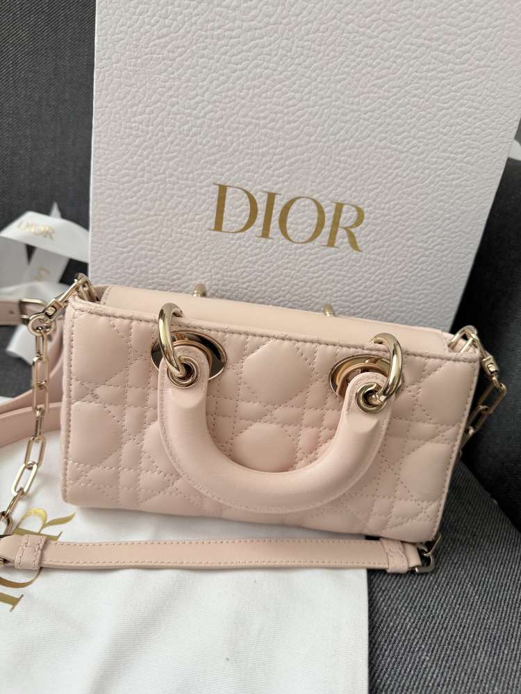 Dior Small Lady D-Joy Bag – Powder Beige Cannage Lambskin