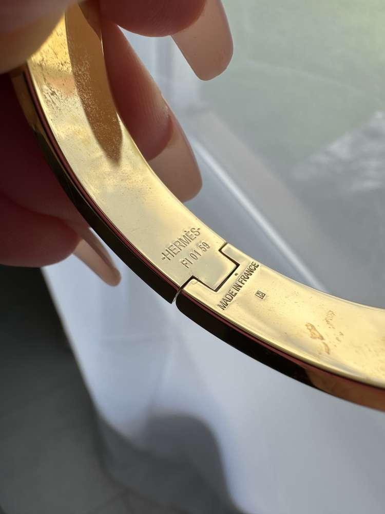 Hermes Clic H gold naramok