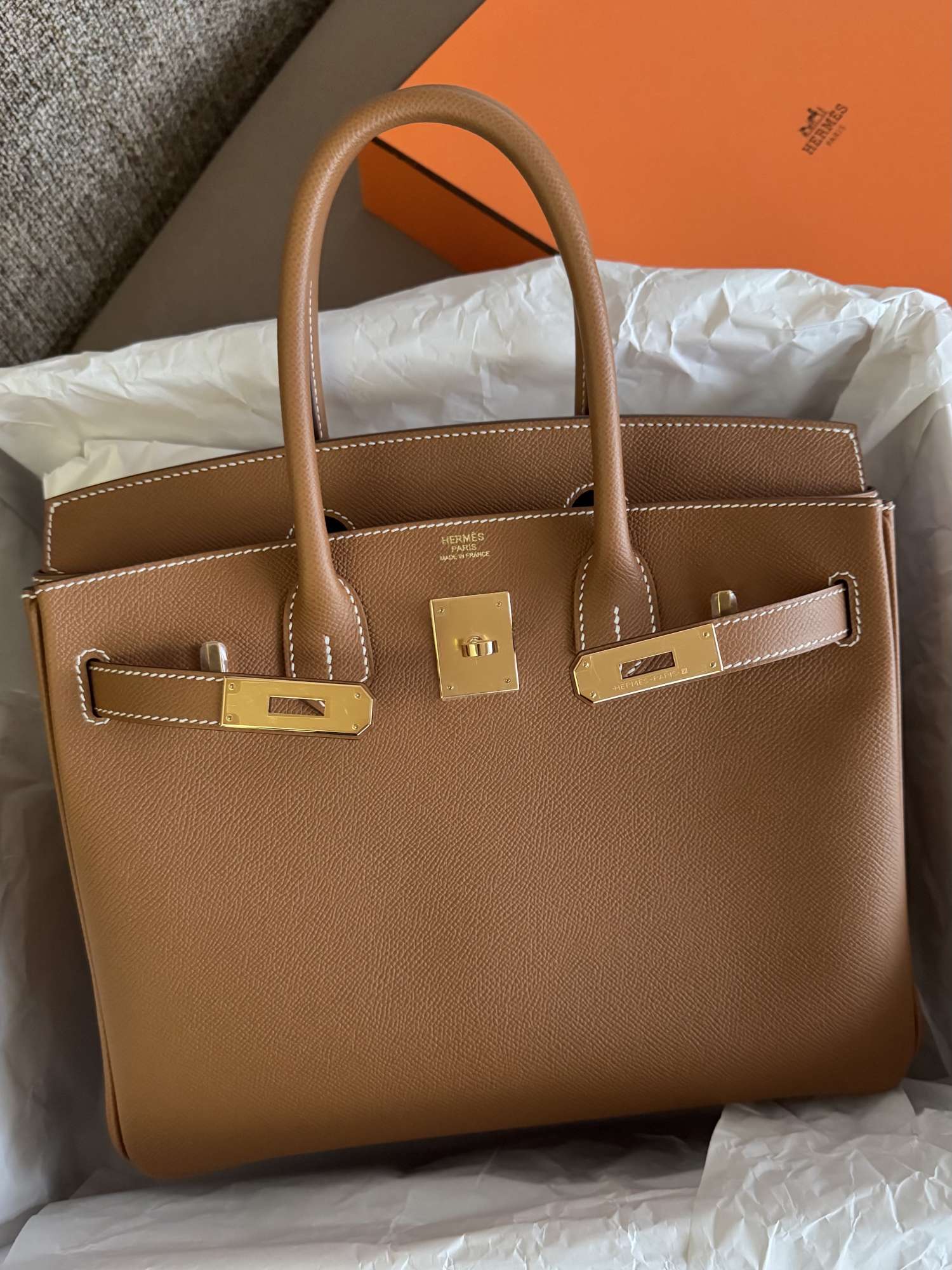 Hermes Birkin 30 gold