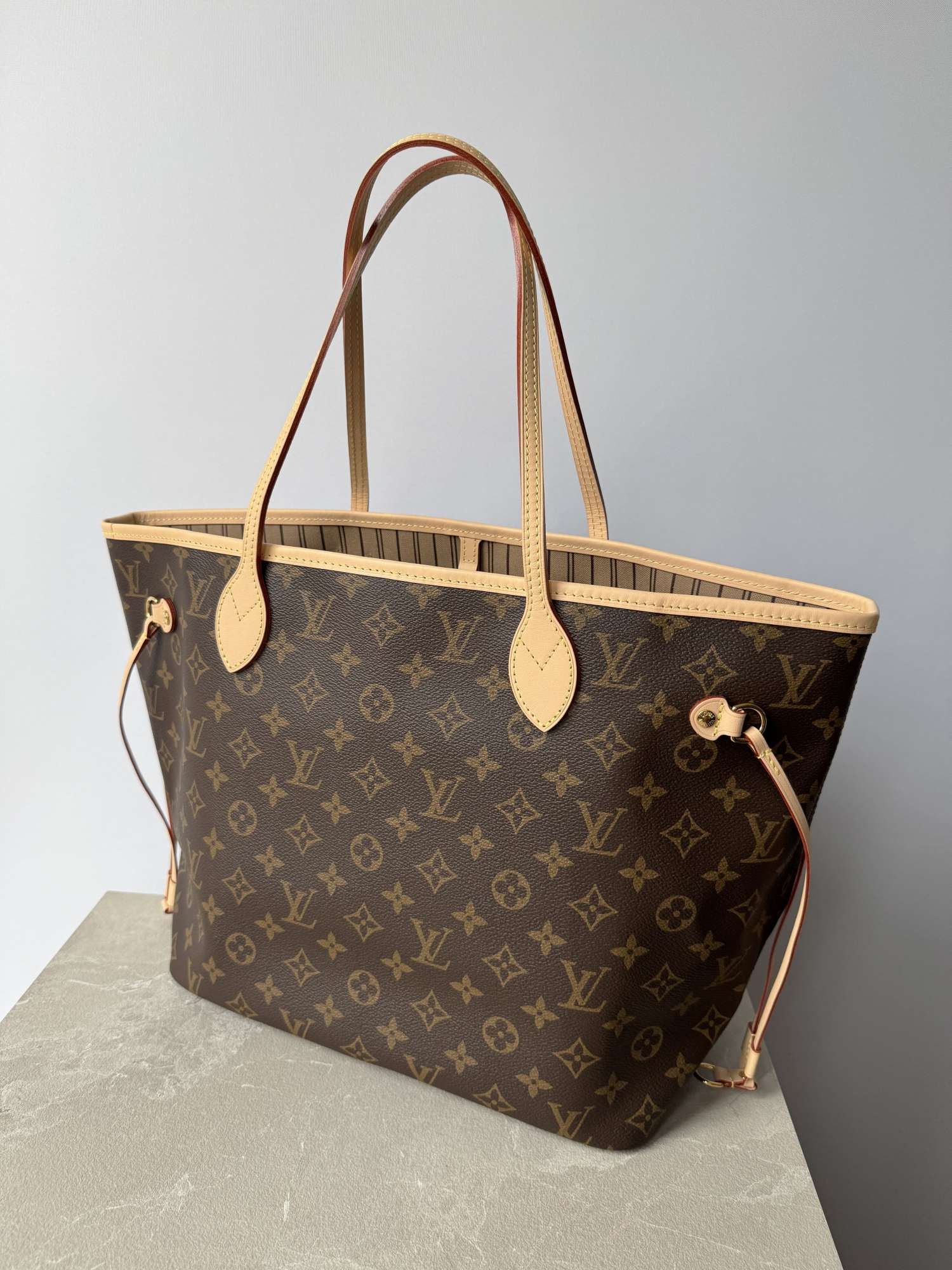 Neverfull MM Monogram Beige kabelka aj s pochettkou