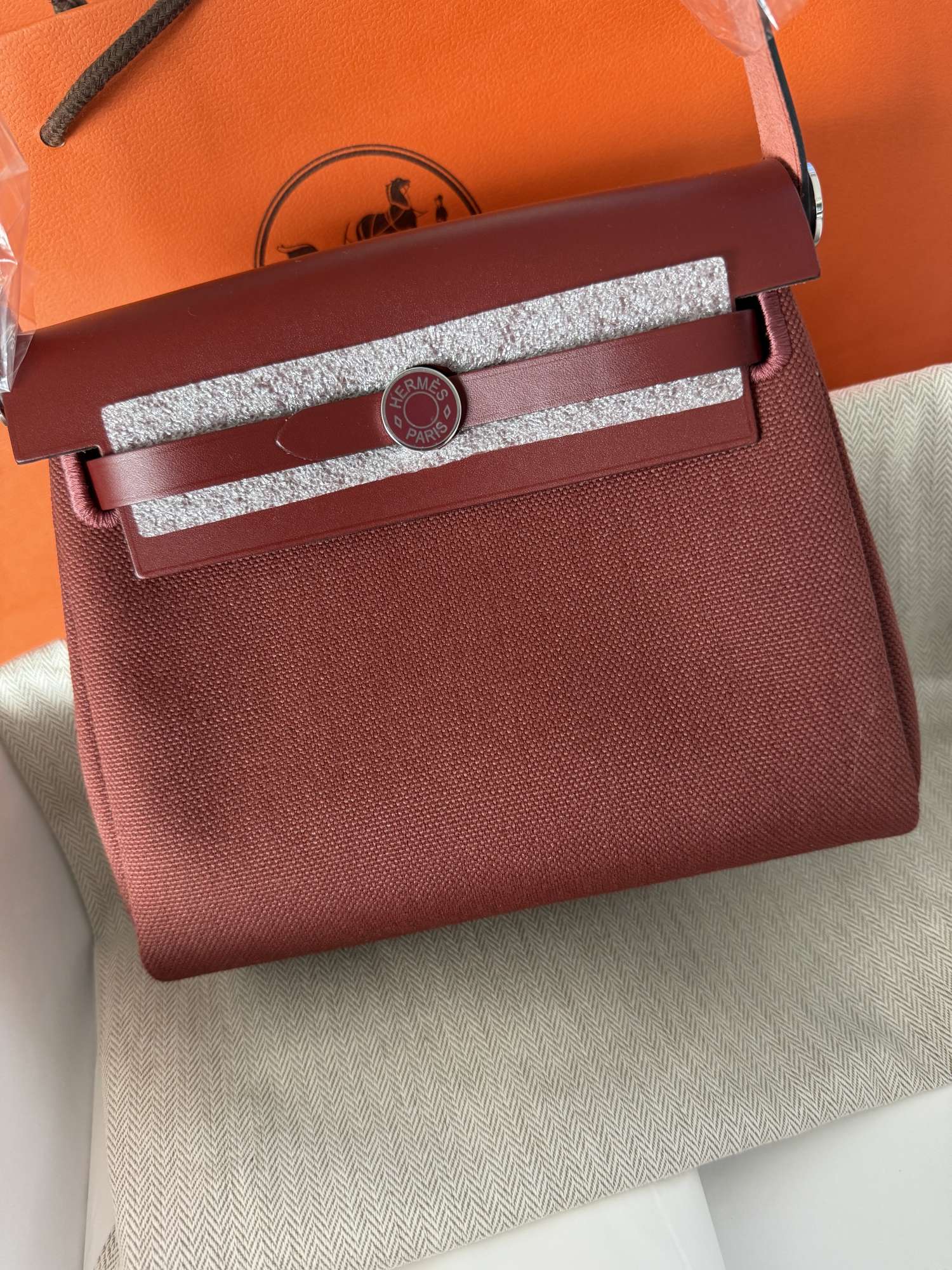 Úplne nová Hermés Herbag 20 Retourné