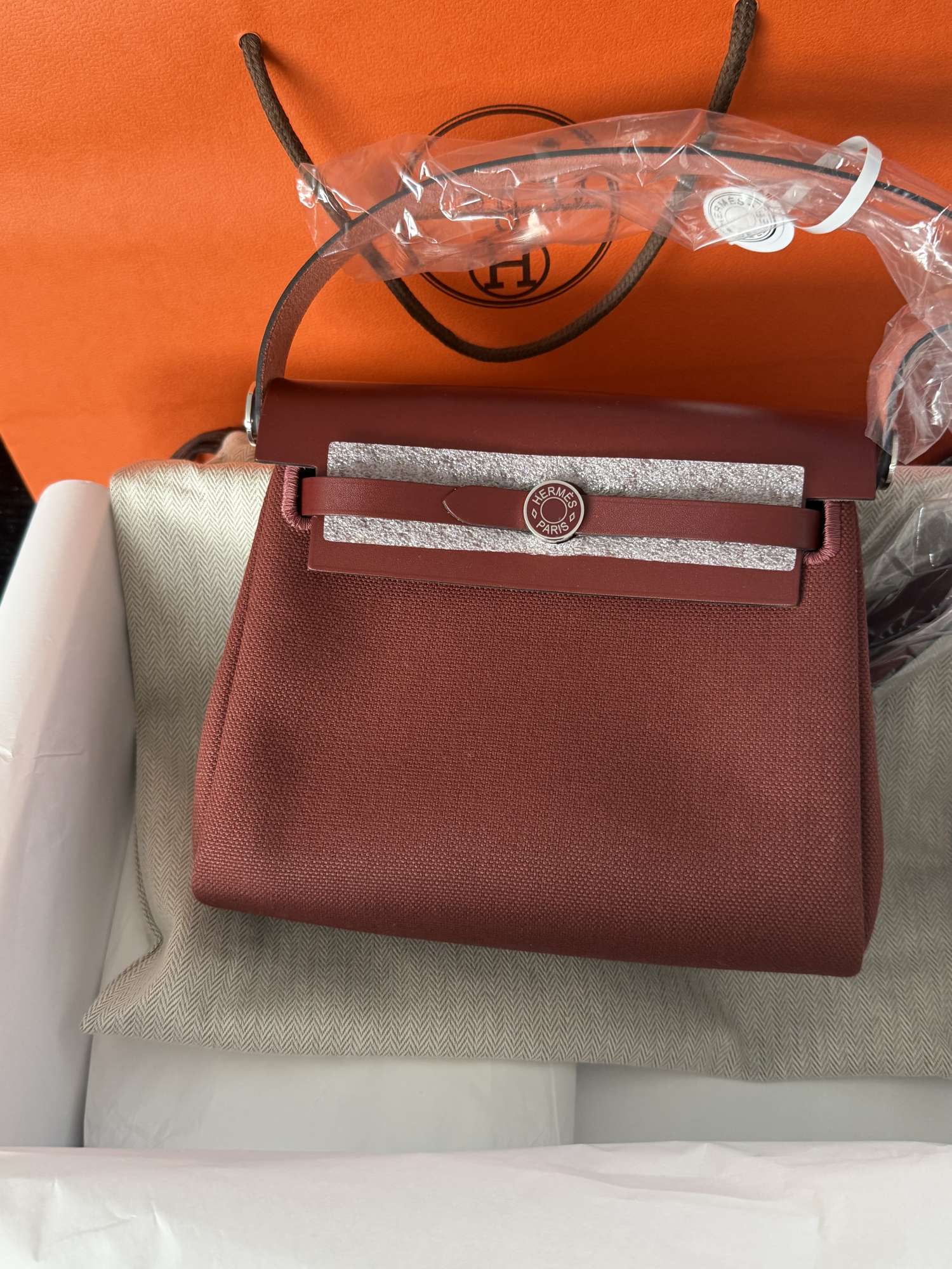 Úplne nová Hermés Herbag 20 Retourné