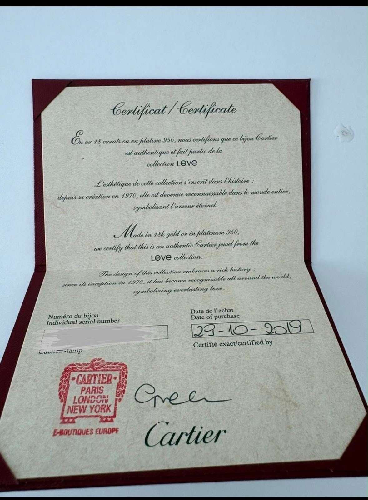Cartier love náramok