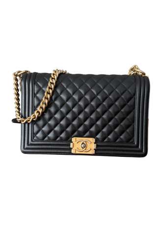 https://www.vipluxury.sk/Chanel Boy Bag Medium Black Caviar Leather Gold Hardware