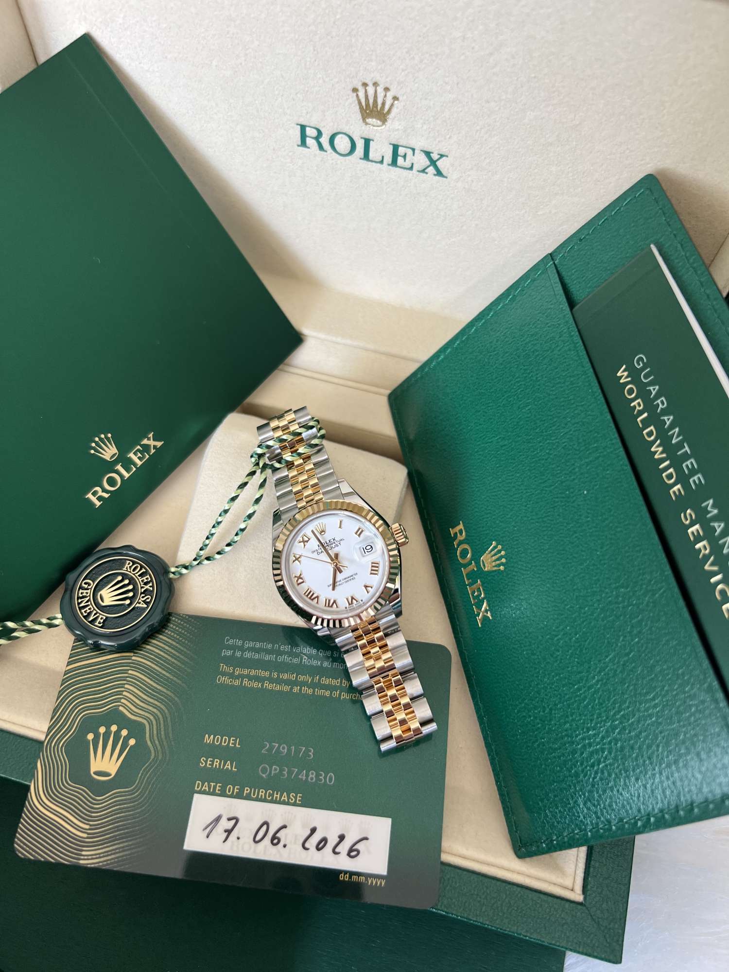Rolex Lady-Datejust – nové, nenosené, 06/2026