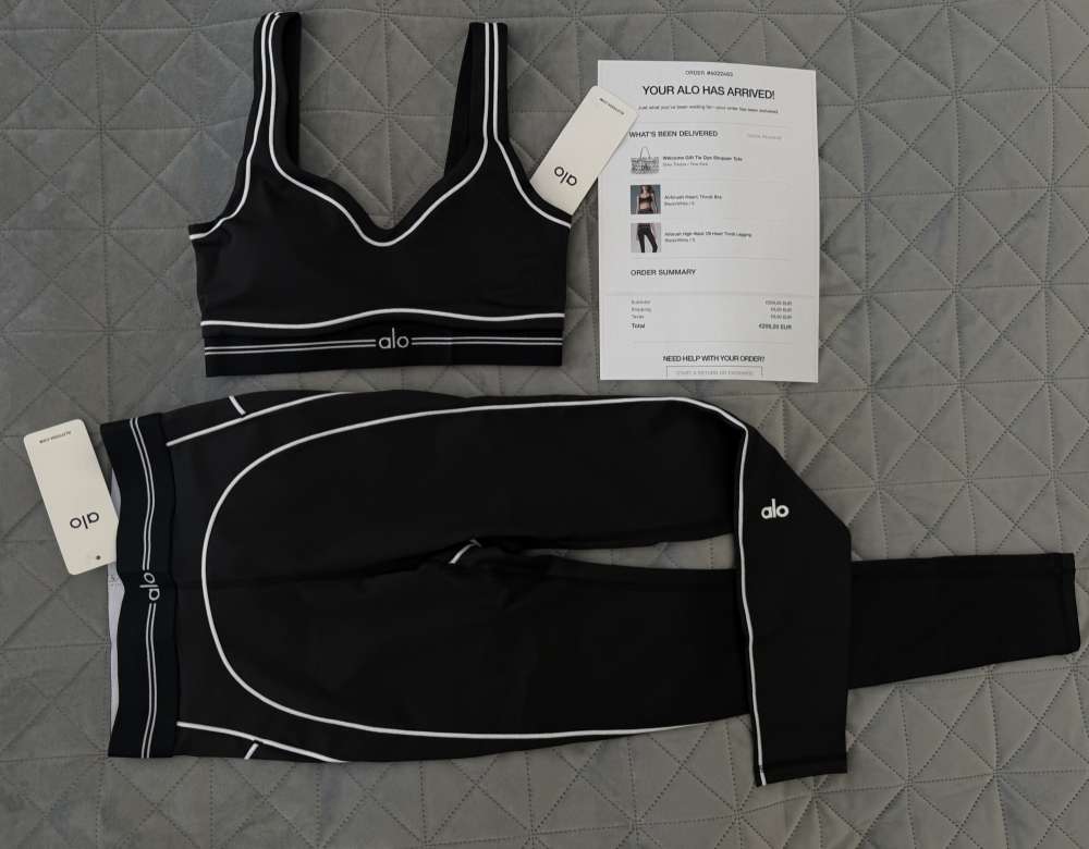 Alo Yoga Workout Set Black