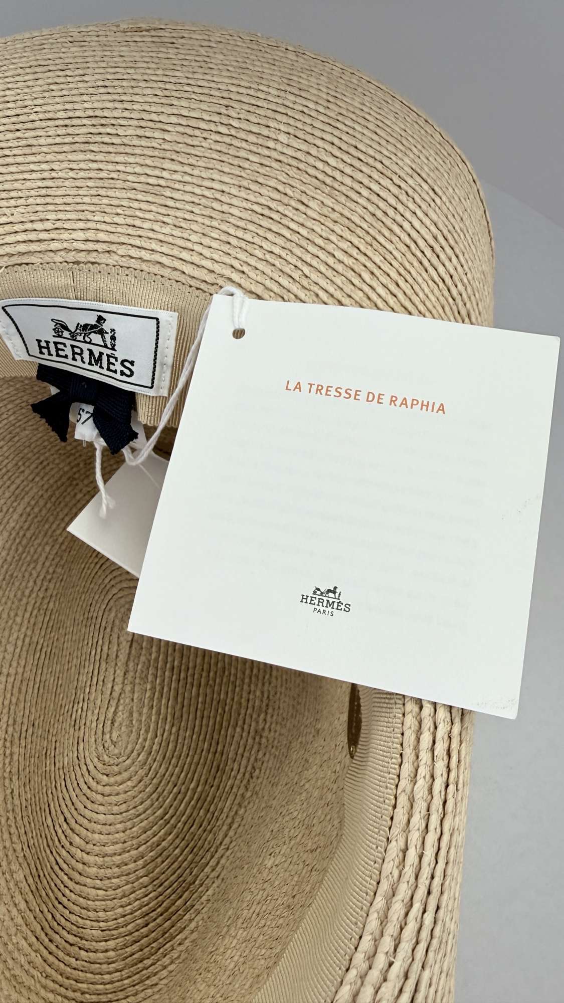 Hermès Raffia Hat Indiana Glenan 57