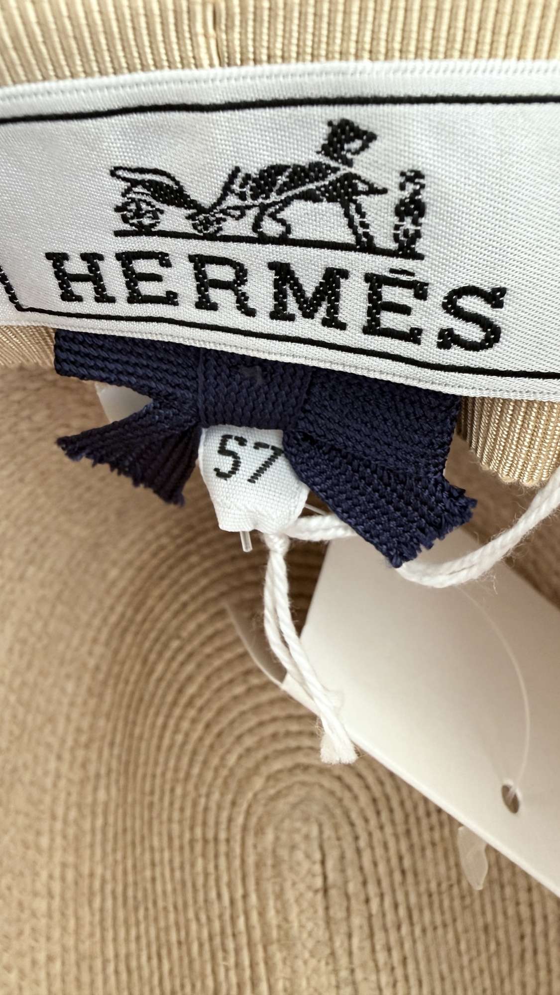 Hermès Raffia Hat Indiana Glenan 57