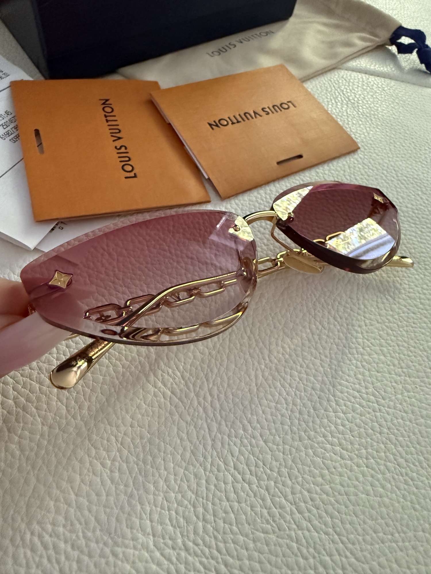 Louis Vuitton Jewel Low Cat Eye Sunglasses