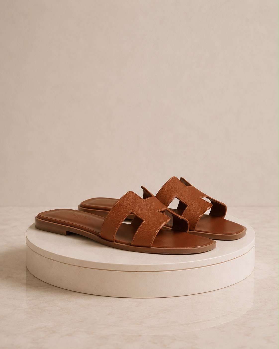 Hermes orange gold slapky