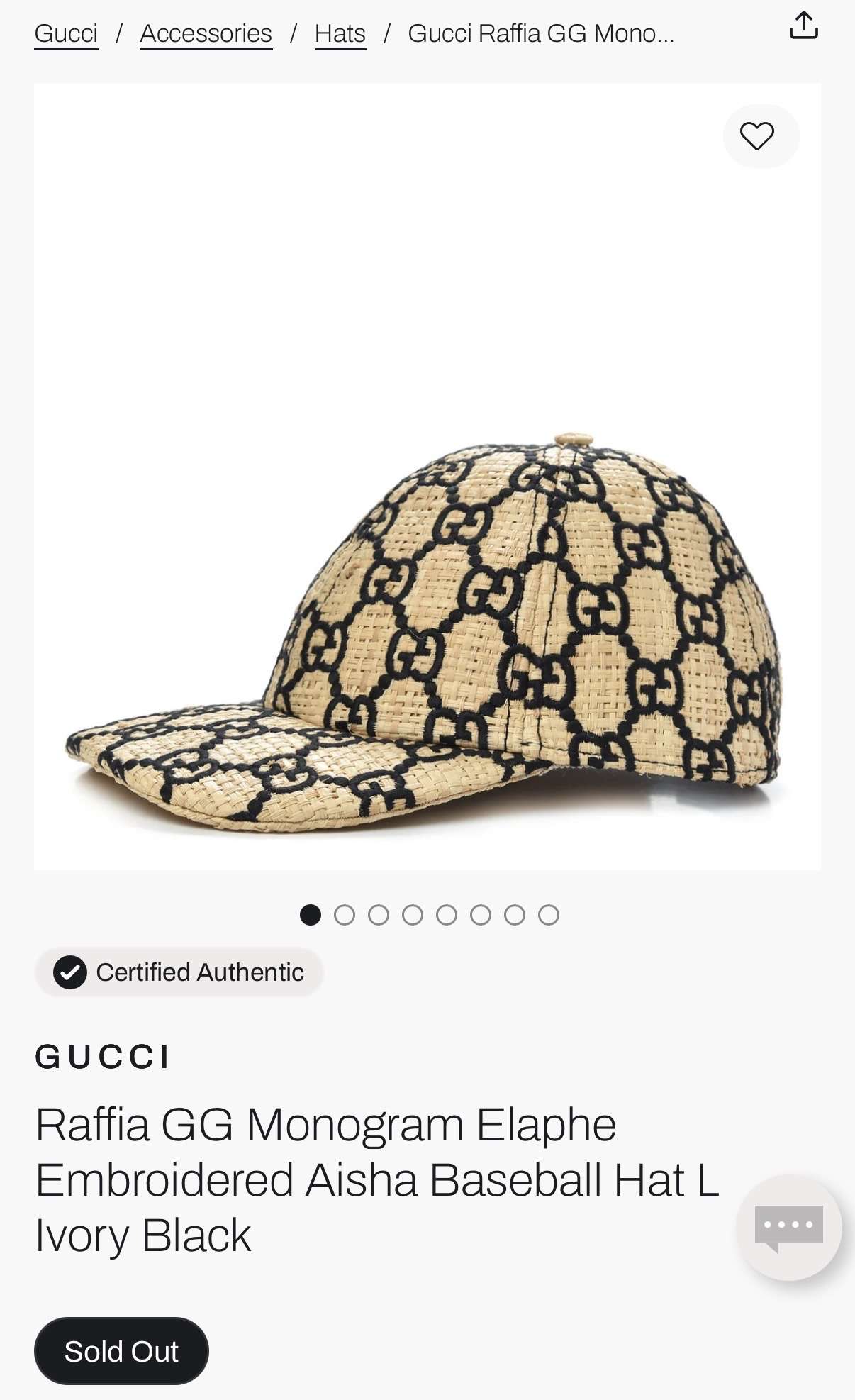 Klobúk Gucci Raffia GG s monogramom