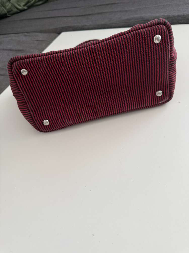 Prada canapa tote kabelka stripe