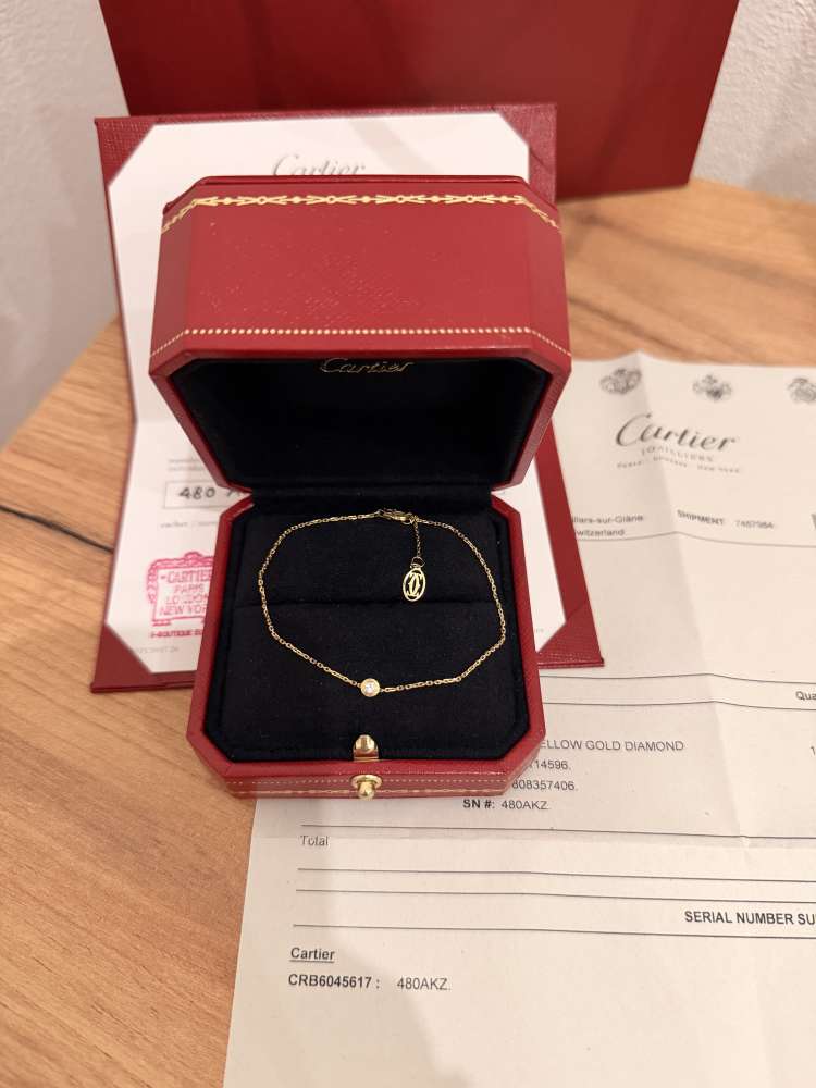 Cartier naramok s diamantom