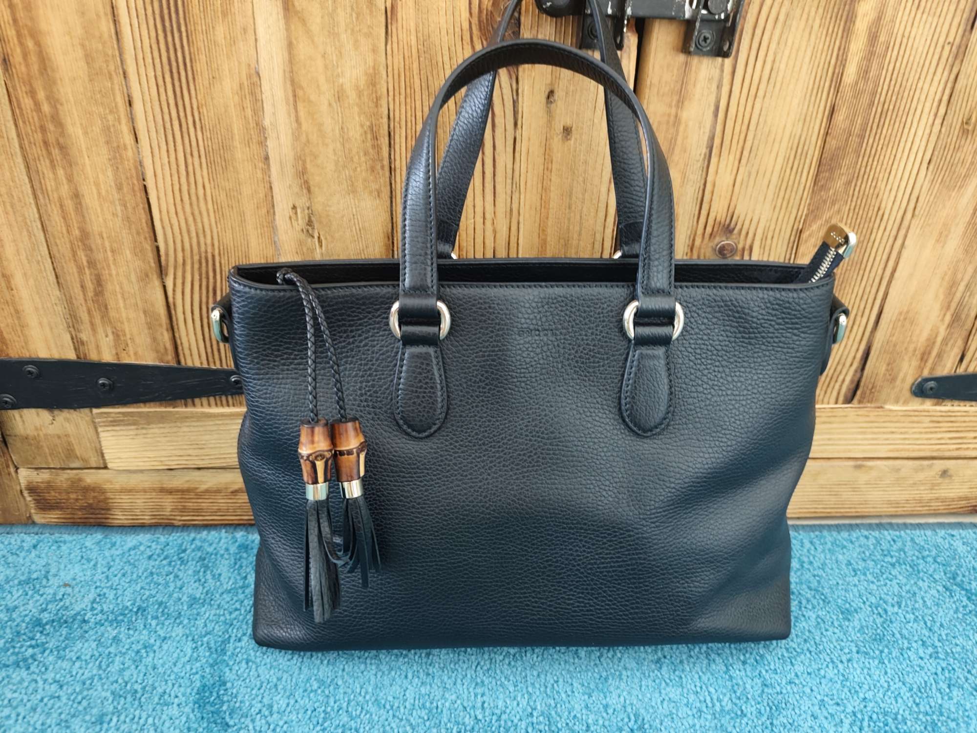 Gucci Bamboo leather black