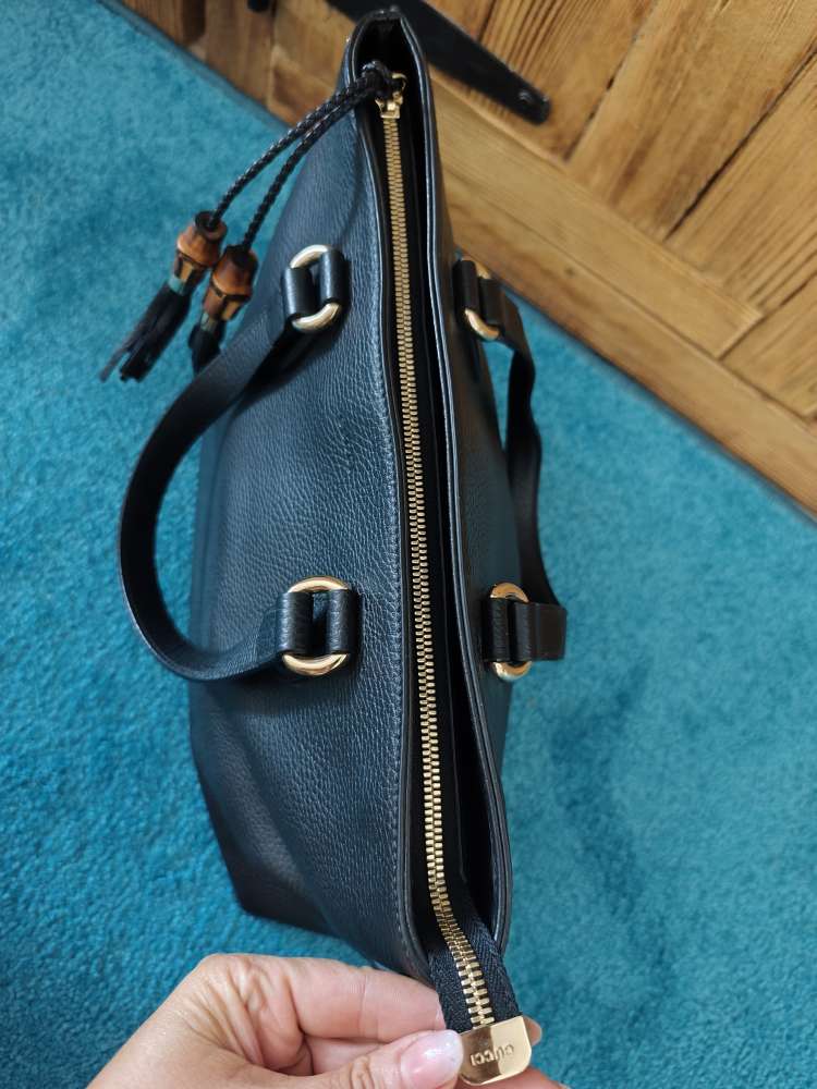 Gucci Bamboo leather black