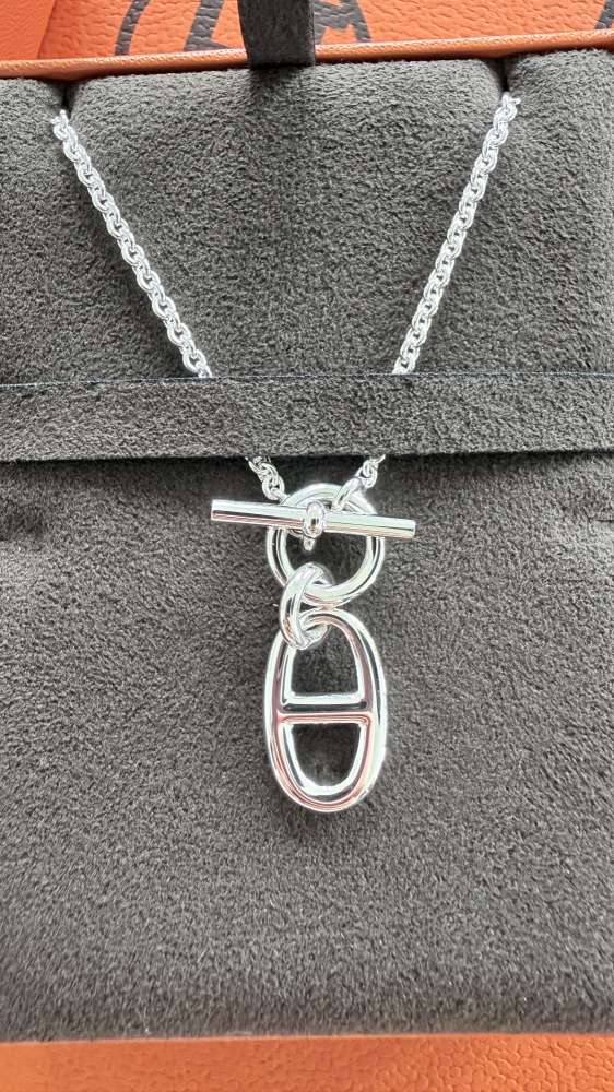 Strieborný náhrdelník Hermès Chaine d'ancre