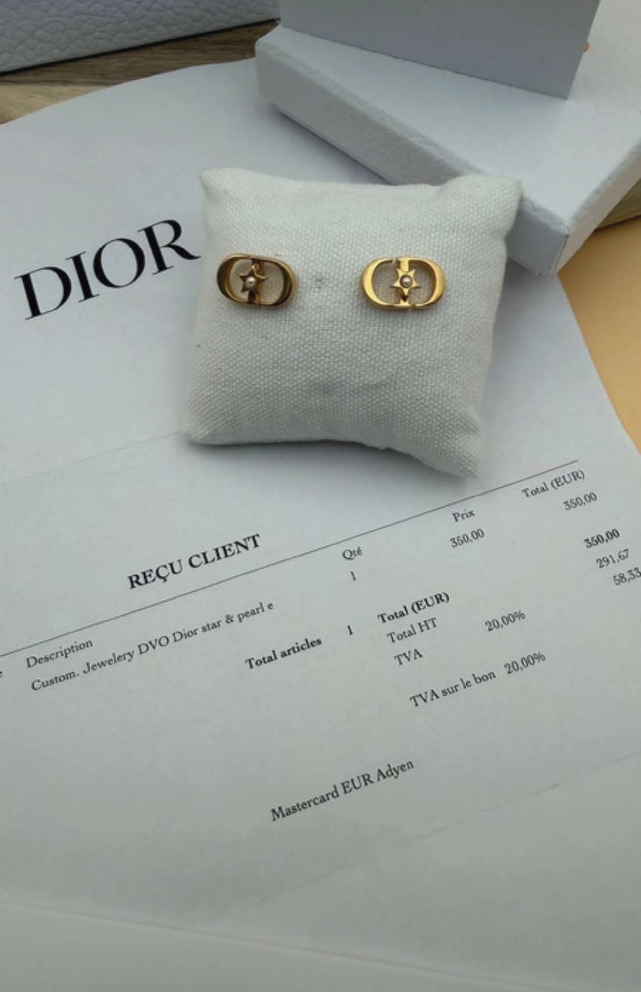 Dior náušnice