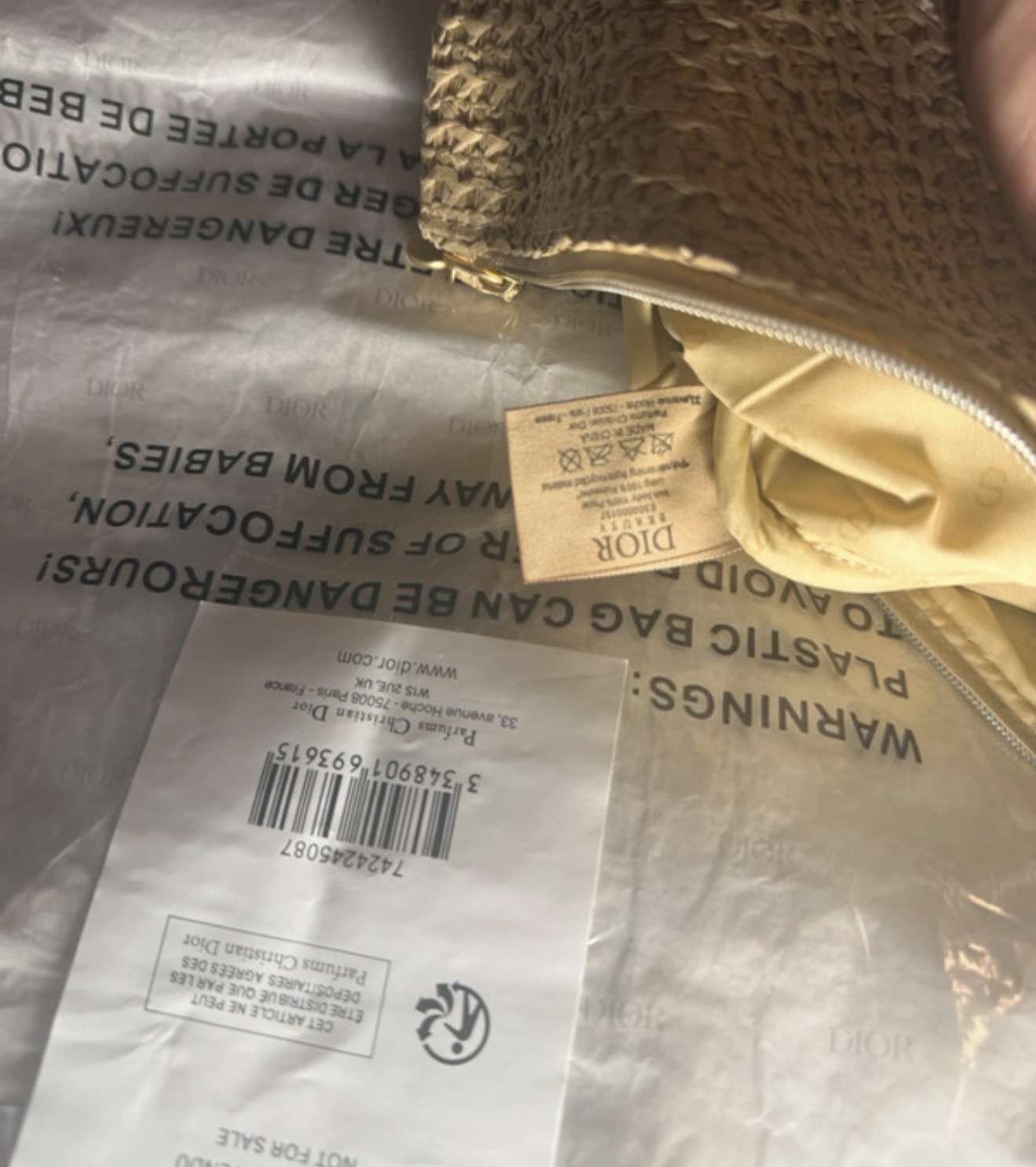 Dior beauty taška s clutchom