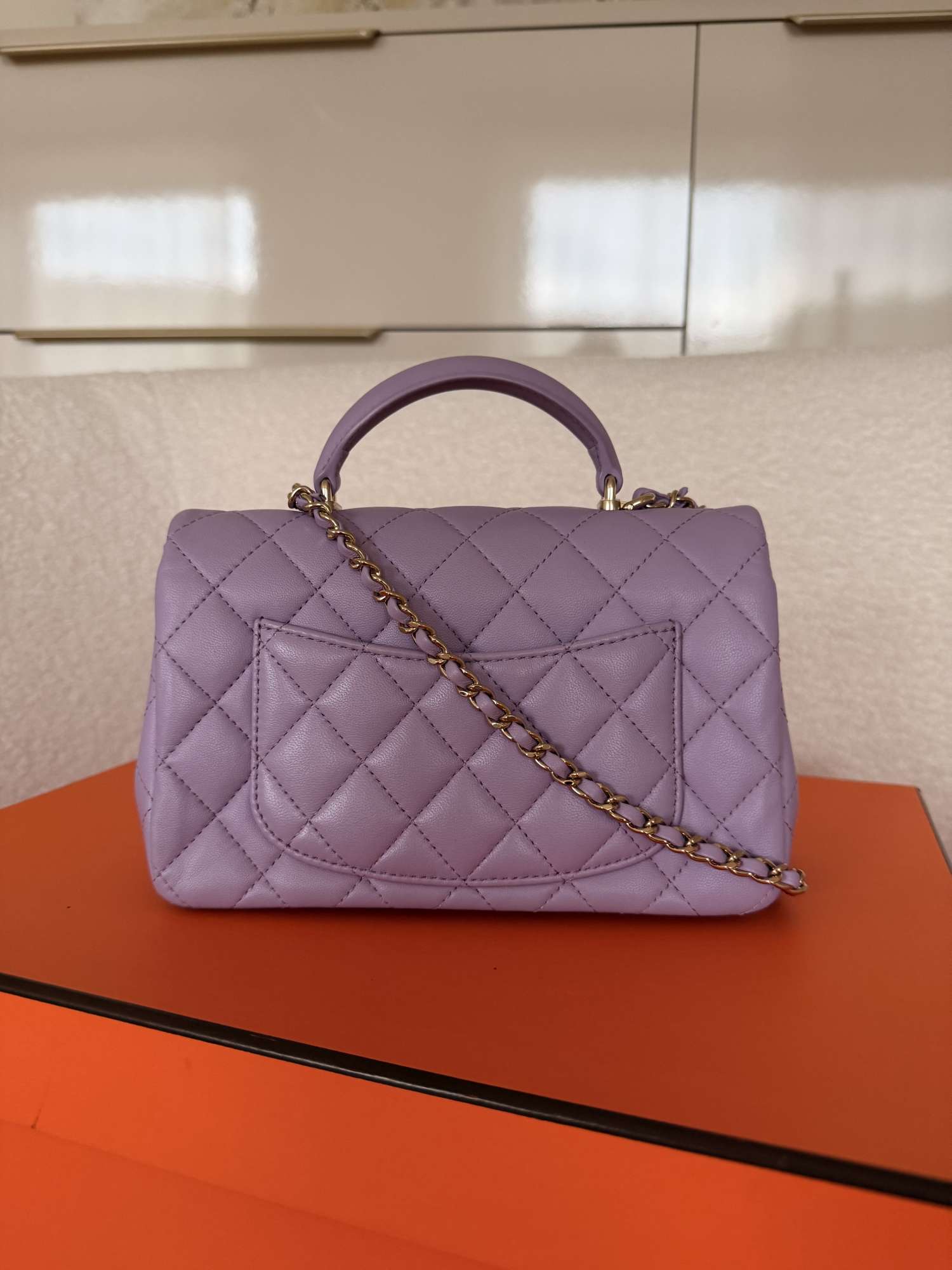 CHANEL Coco Handle Mini – Lavender Lambskin | Kompletné balenie