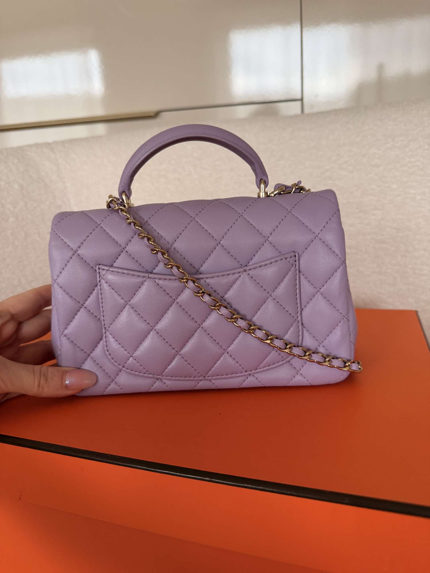 CHANEL Coco Handle Mini – Lavender Lambskin | Kompletné balenie
