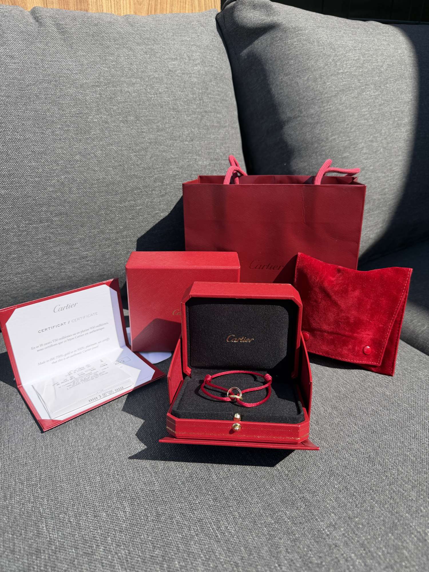 Cartier trinity náramok