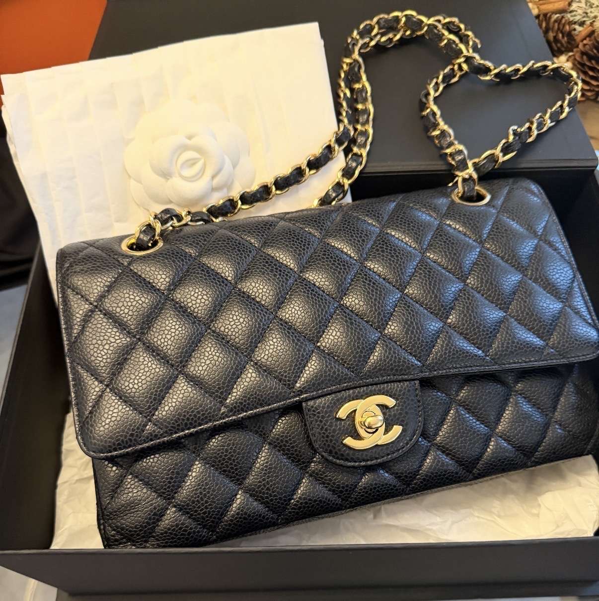 Chanel Double Flap Caviar