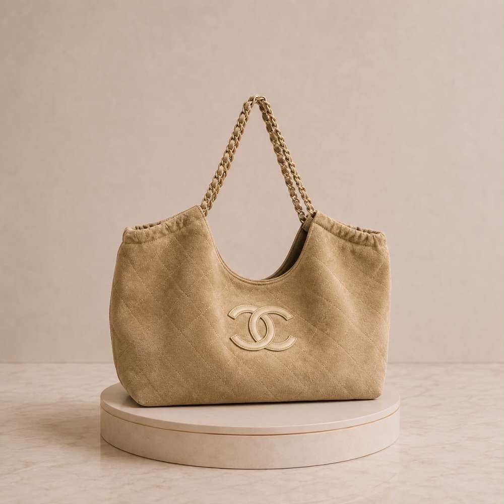 Chanel Suede tote bag