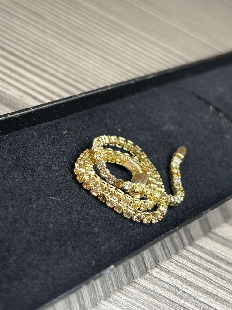 Nový diamantový náramok z 14K zlata s IGI certifikátom