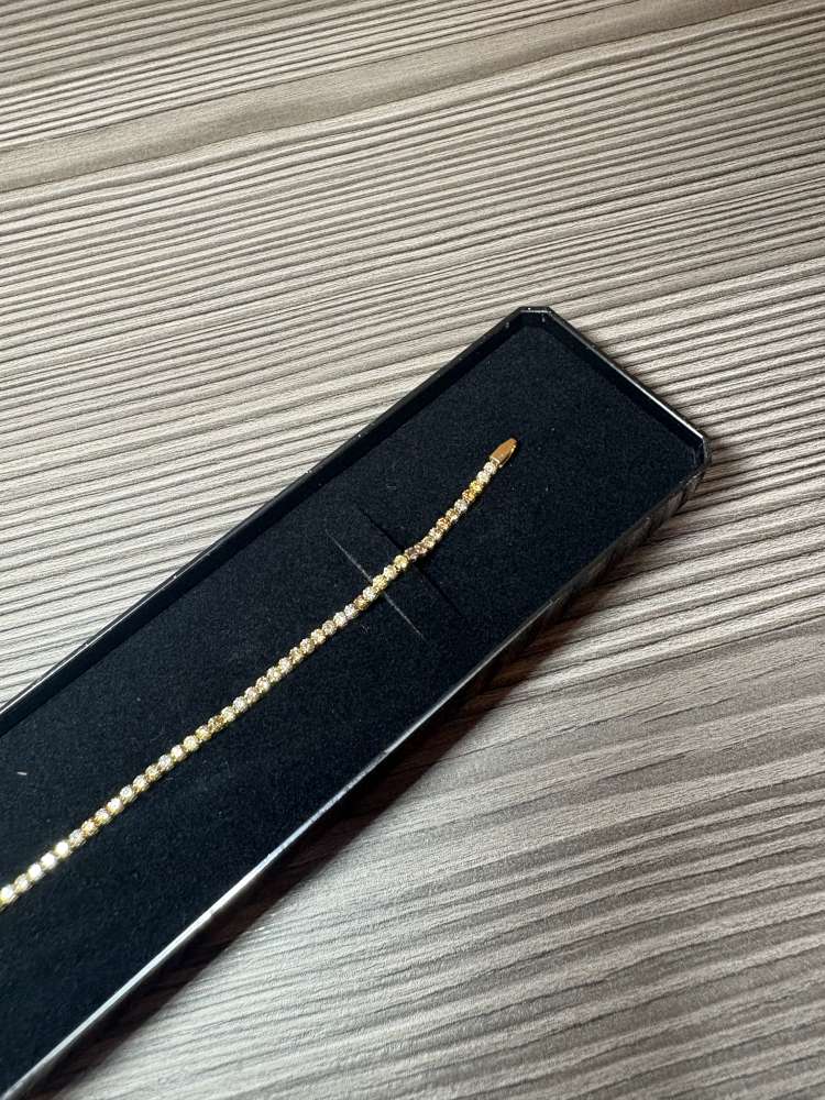 Nový diamantový náramok z 14K zlata s IGI certifikátom