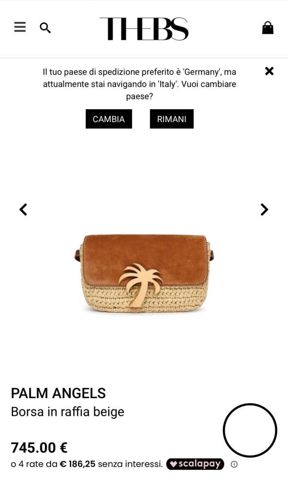 Palm Angels Borsa v taške Raffia