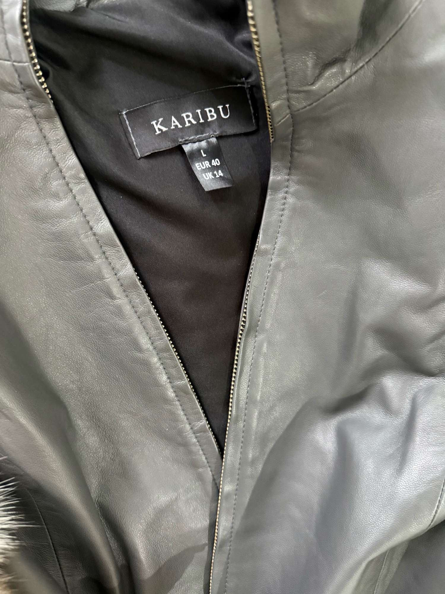 Koženná bunda s líškou