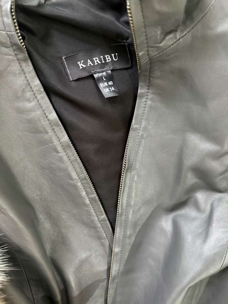 Koženná bunda s líškou