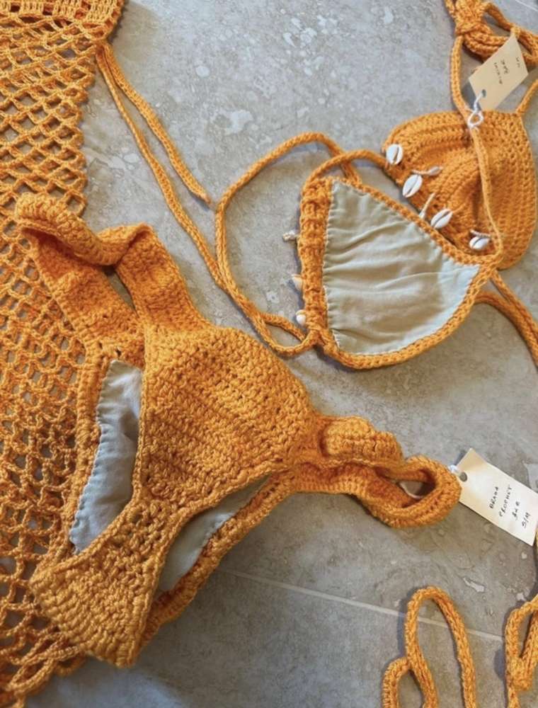 Luxusne hackovane plavky Star de Croche
