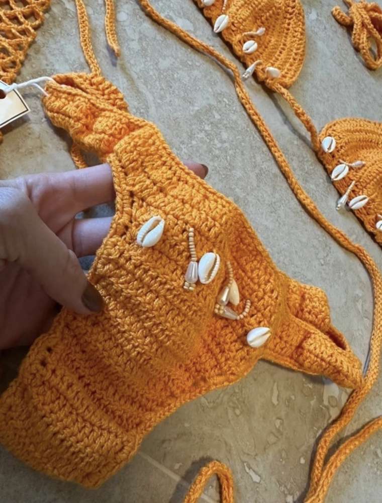 Luxusne hackovane plavky Star de Croche